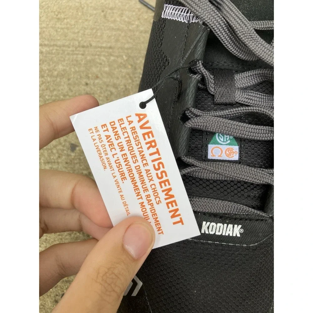 KODIAK Mens Quicktrail Low Nano Composite Toe Athletic Safety Work Shoe 10.5 BLK
